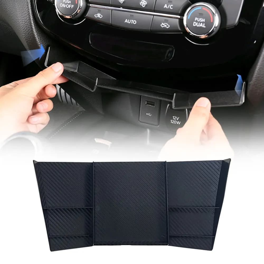 1 Set scatola portaoggetti per Console centrale per auto scatola portaoggetti decorativa per auto in ABS accessori interni per auto per Nissan X-trail T32 2014-2021