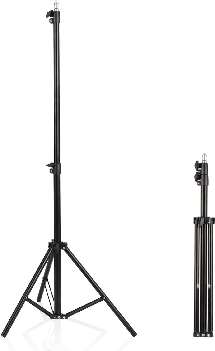 Mini Treppiede per Proiettore, Supporto Regolabile per Luce ad Anello/Webcam/Telefono, 22"-63", Nero
