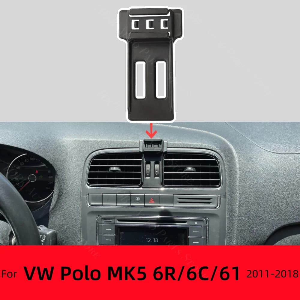 For Volkswagen VW Polo MK5 6R 6C 61 2011-2018 2013 Car phone stand Special fixed bracket Wireless charging base Car accessories