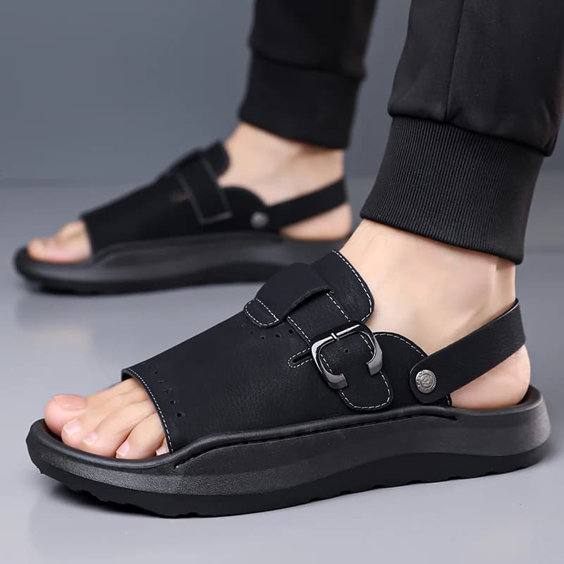 Sandali Estivi Minimalisti da Uomo, Traspiranti Antiscivolo Resistenti all'Usura Casual per Esterni e Spiaggia - WC26-2