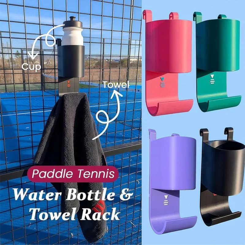 Porta Asciugamani e Bottiglie Multifunzionale Stampato in 3D, Organizzatore Sportivo Portatile per Allenamento