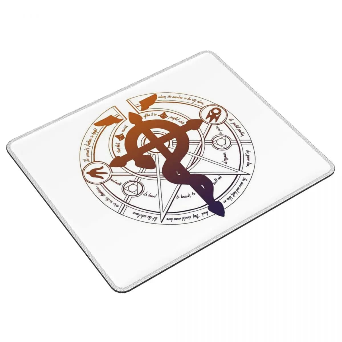 Fullmetal Alchemist Brothers Anime Manga Logo Tappetino per mouse Tastiera per computer Tappetino per mouse Tappetino per scrivania per laptop da gioco Tappetini per ufficio