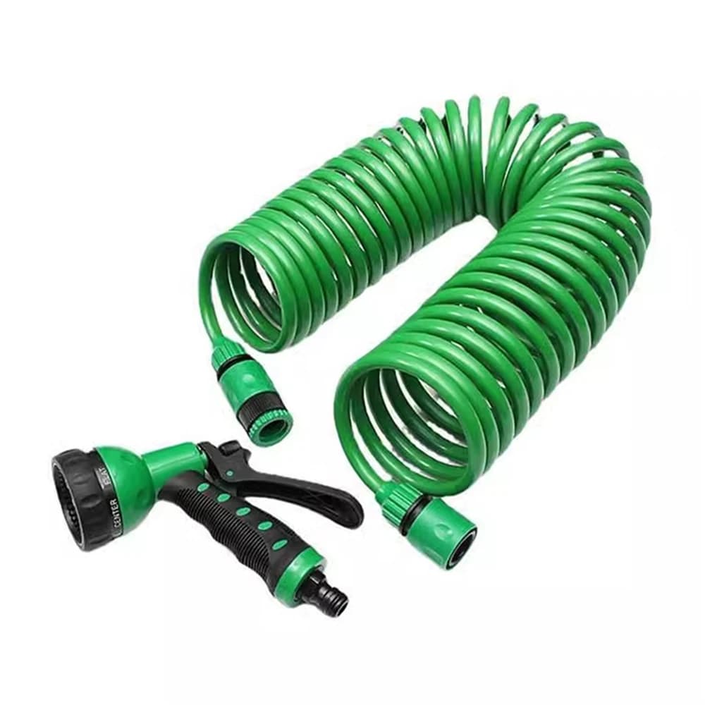 Flexible water pipe for garden hose garden irrigation with 8 nozzles fancy spring tube for cleaning auto plastic pipe