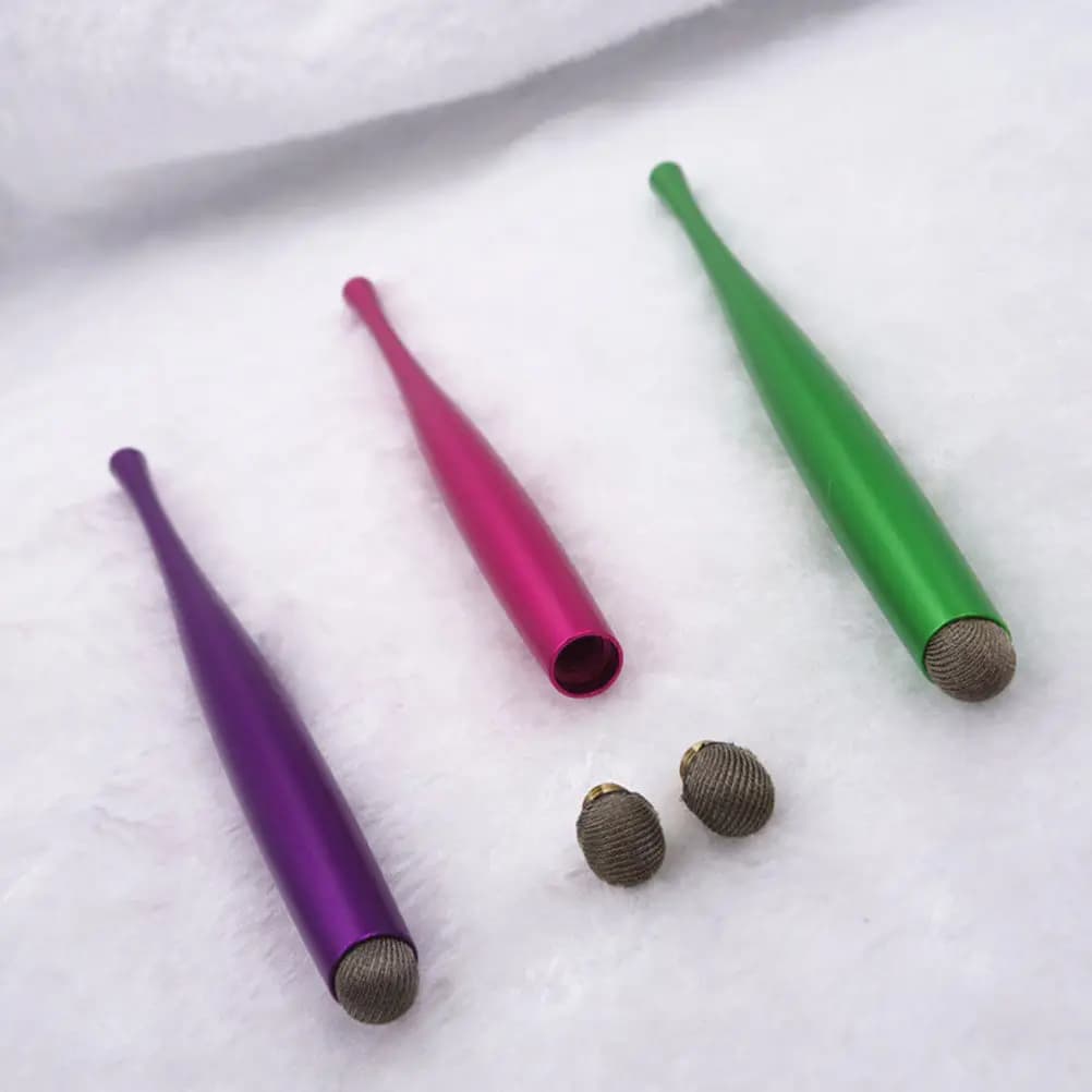 2 Pezzi Penne Stilo Sottili Touch Screen in Metallo Lungo per Tablet e Cellulari, per Disegno e Appunti, Penne Stilo Capacitive