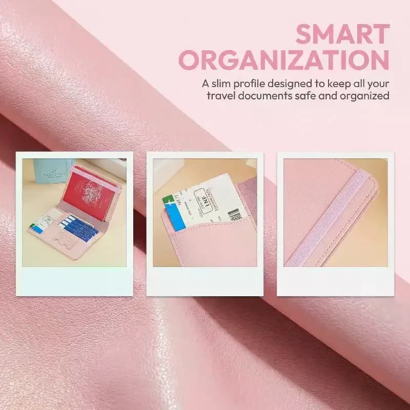Cute Waterproof PU Leather Passport Holder Travel Credit Card Wallet for Men/Women - Waterproof Passport Cover
