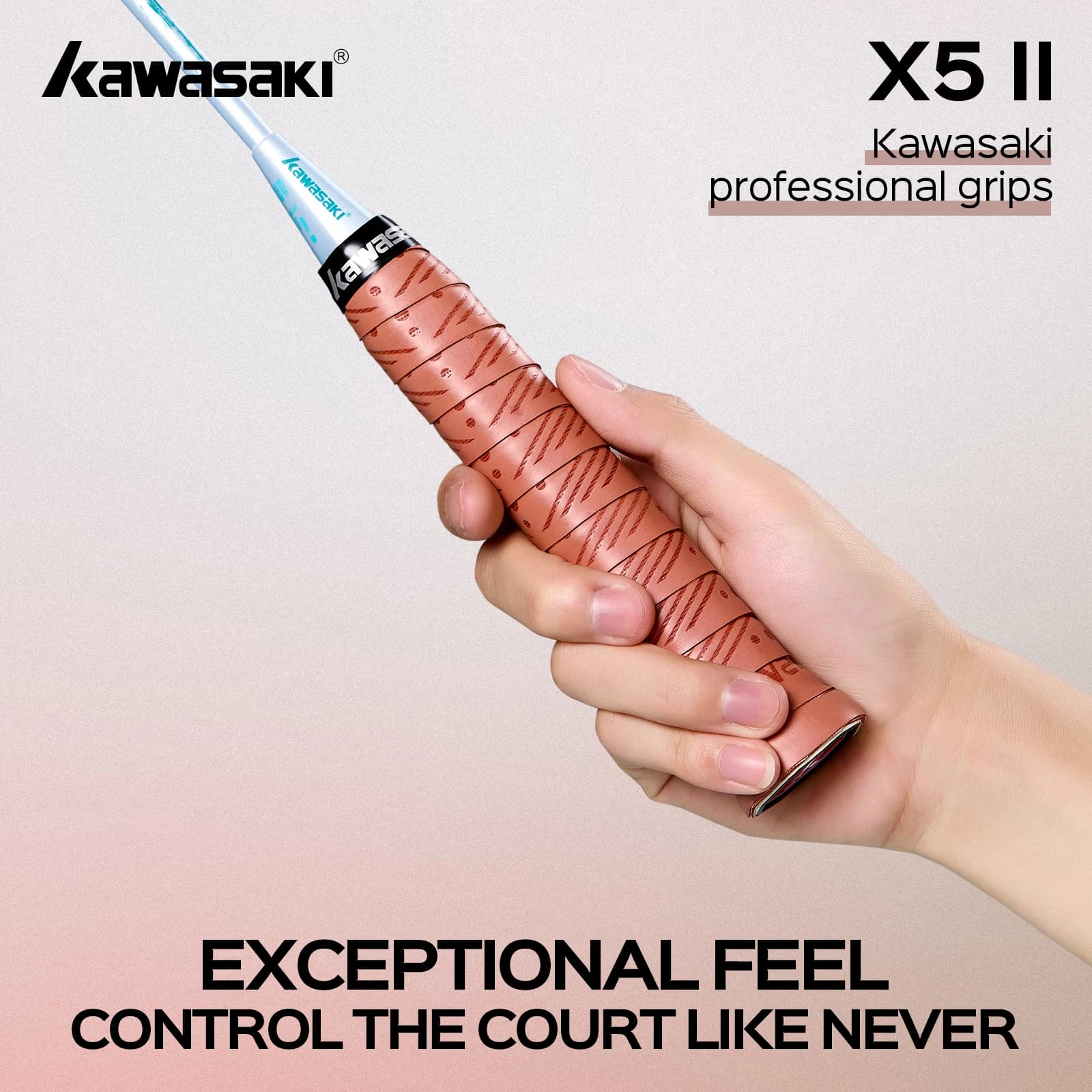 Kawasaki anti-slip overgrip for tennis rackets and badminton Anti-shock tape for grip Durable Overgrip Beach Tennis X5II
