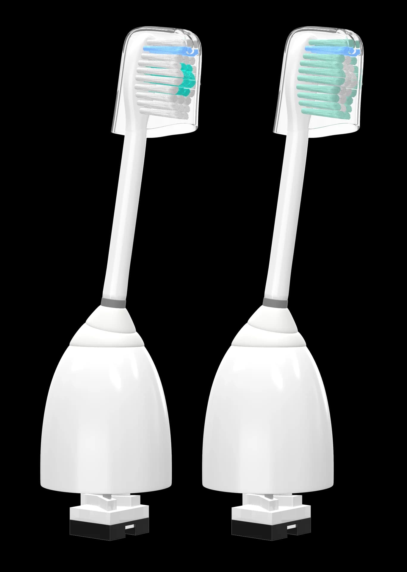 2 testine di ricambio per spazzolini da denti Philips Sonicare E-Series/Essence/Xtreme/Elite e altri modelli di spazzolini elettrici a vite.