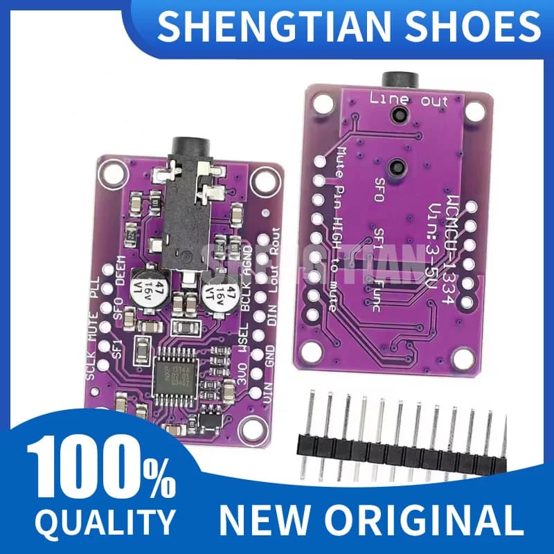 TENSTAR UDA1334A DAC Module UDA1334 I2S DAC Audio Stereo Decoder Module Board For Raspberry Pi