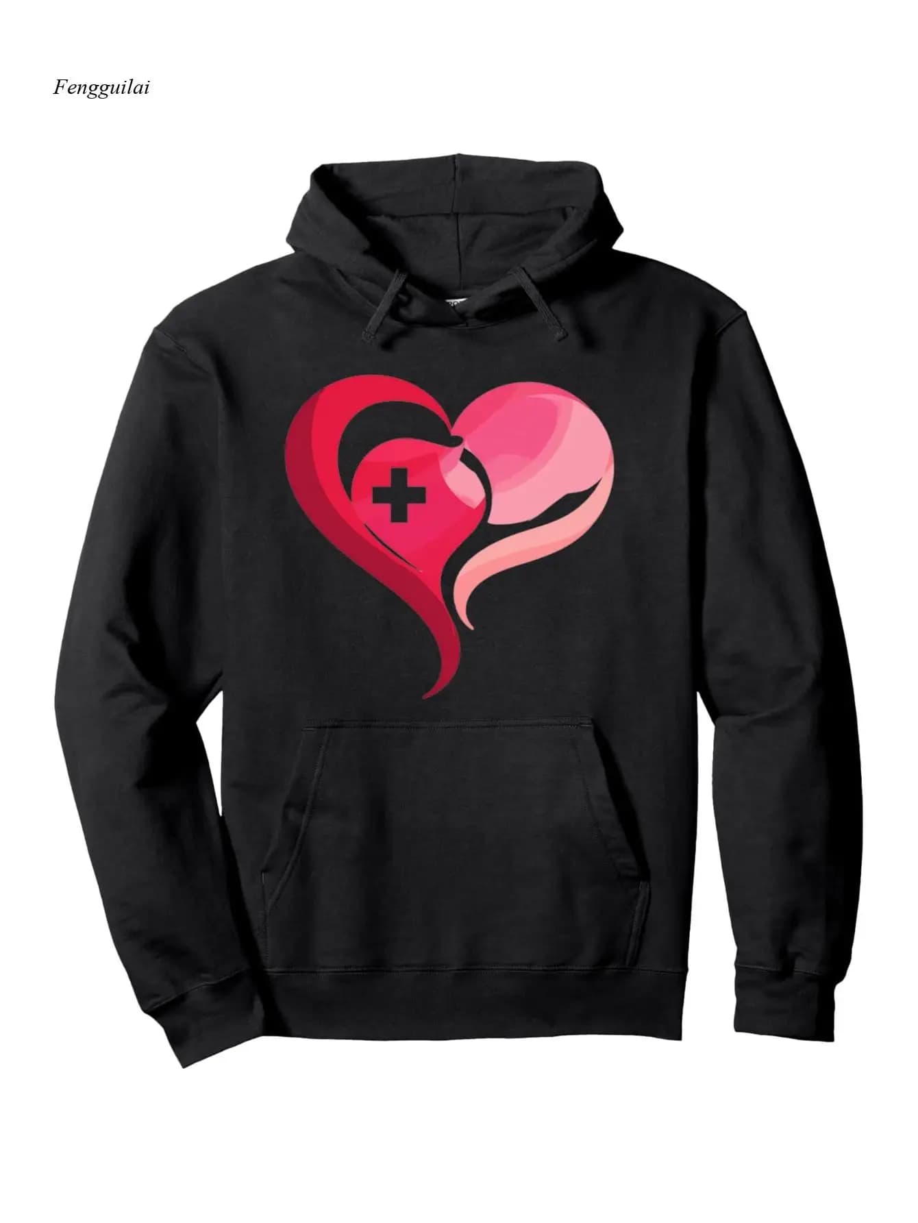 Felpa con cappuccio con design a cuore per controller per videogiochi - con pullover da gioco rosa, comfort per tutte le stagioni
