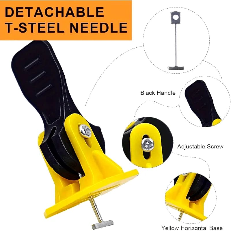 Kit sistema di livellamento per piastrelle riutilizzabile da 50 pezzi, ideale per progetti di installazione e costruzione di piastrelle, morsetti per livellamento di piastrelle