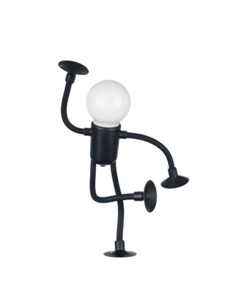Changeable Shape Small Humanoid Night Lights Foldable Button Battery Desk Lamps For Bedroom Bathroom Hallway Decorations