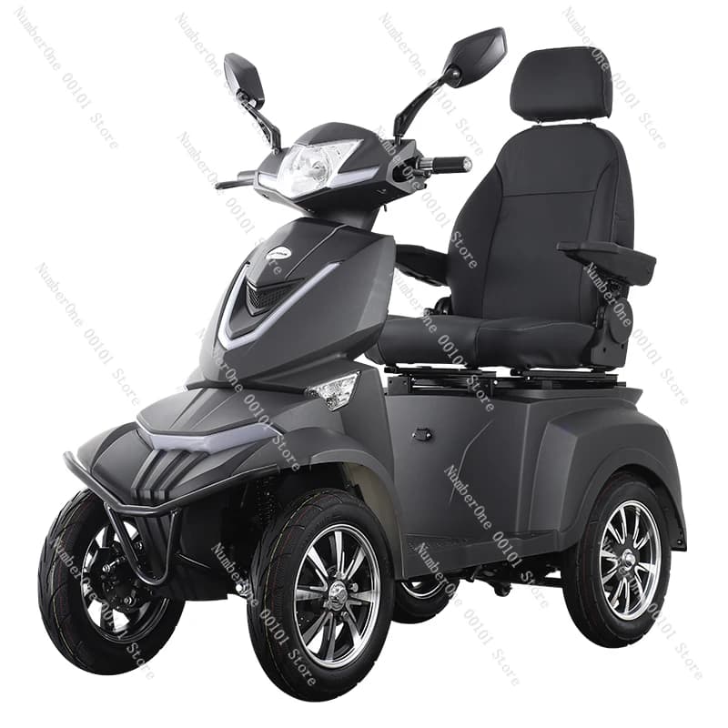 Bicicletta elettrica a quattro ruote per anziani adulti per il tempo libero disabili arrampicata resistenza quattro ruote per bambini
