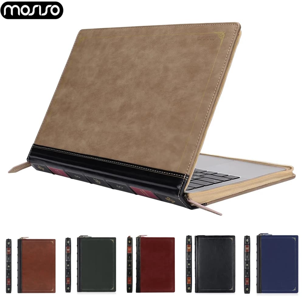 New Laptop Sleeve PU Leather Case For Macbook Air 15 M3 A3114 Air 13.6 A3113 A2337 Notebook Cover for Pro 14 16 M4 M3 M2 M1 Chip