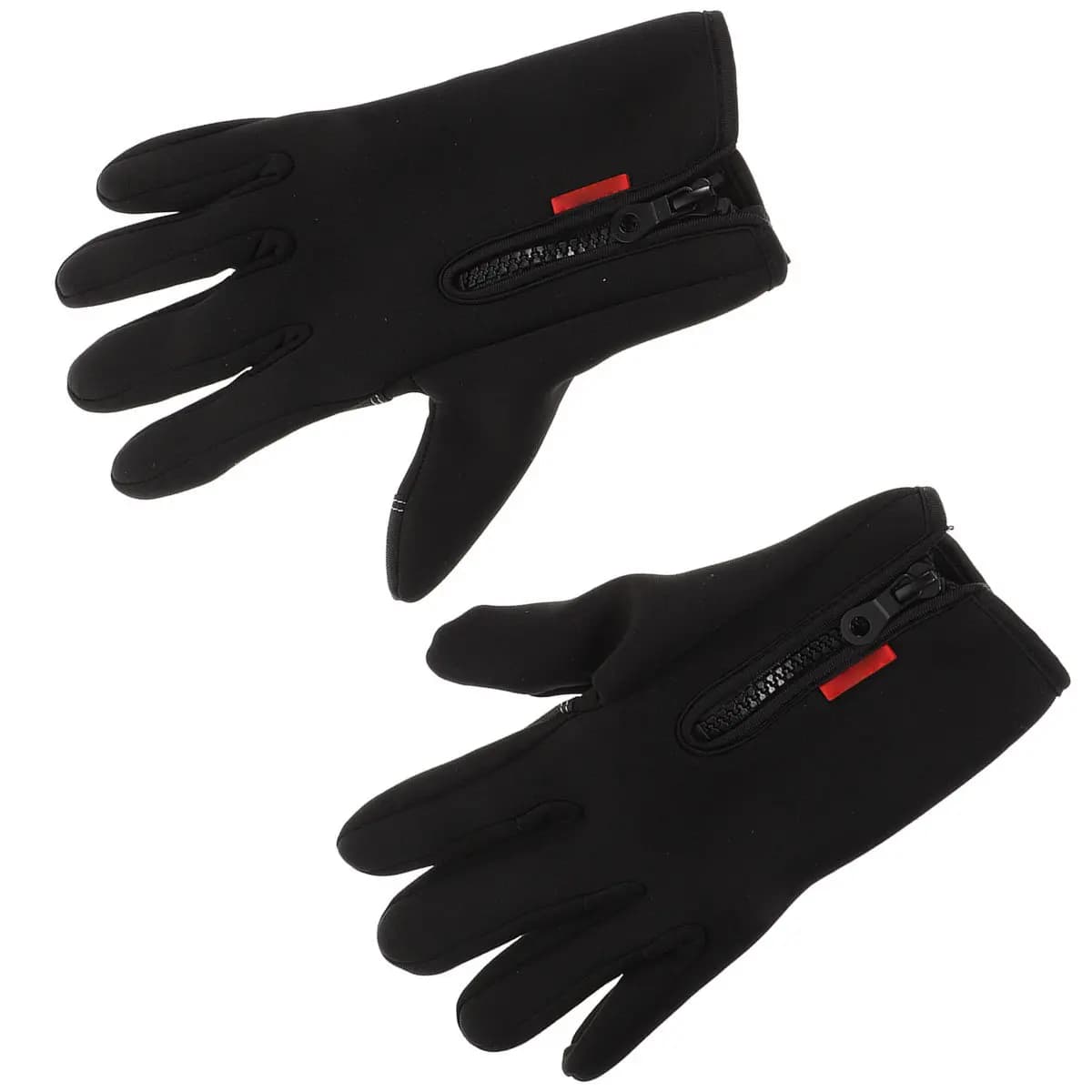 1Pair Anti-Slip Waterproof Breathable Winter Warm Gloves 2 Fingers Cut Mitts for Driving Hunting Camping Thermal Riding Cycling