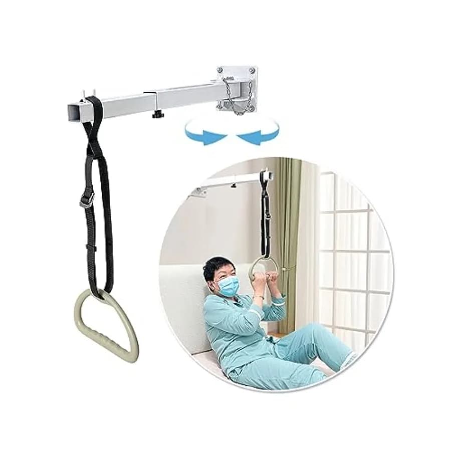 Bed Trapeze Bar for Elderly Bed Pull Up Lift Assist Trapeze Bar Mobility Handicap Medical Trapeze Bars for Get Out of Bed Hospi