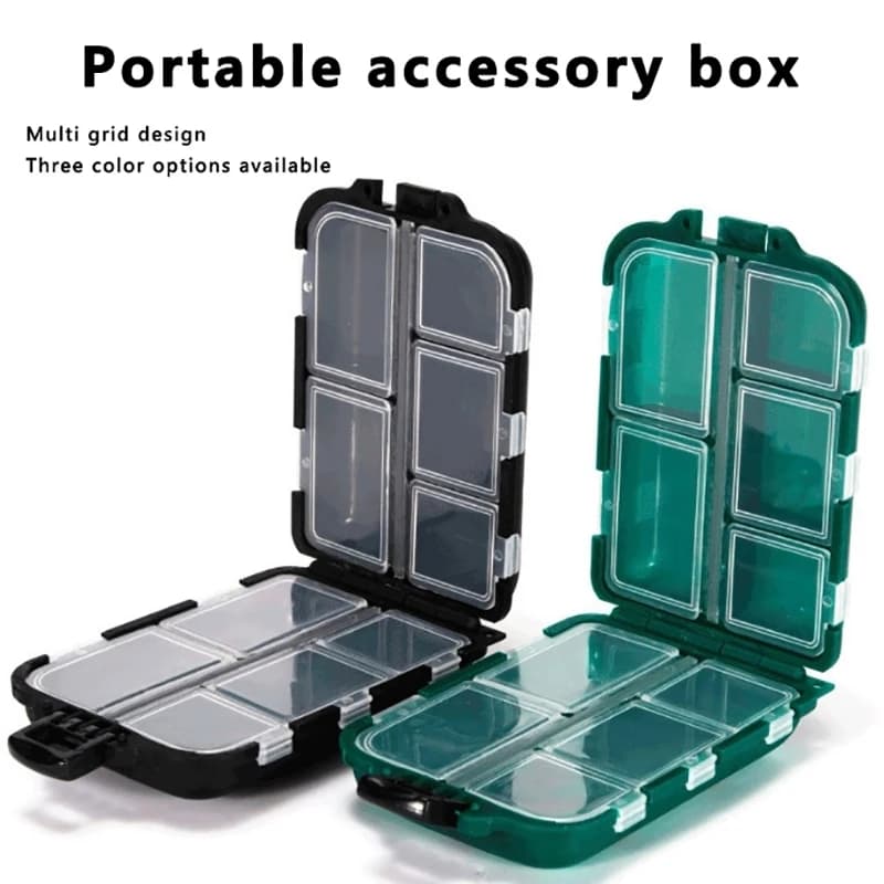 Double Layer Fishing Equipment Box, Esche Case with Parts for Spinner, Micro Jig and Ami
