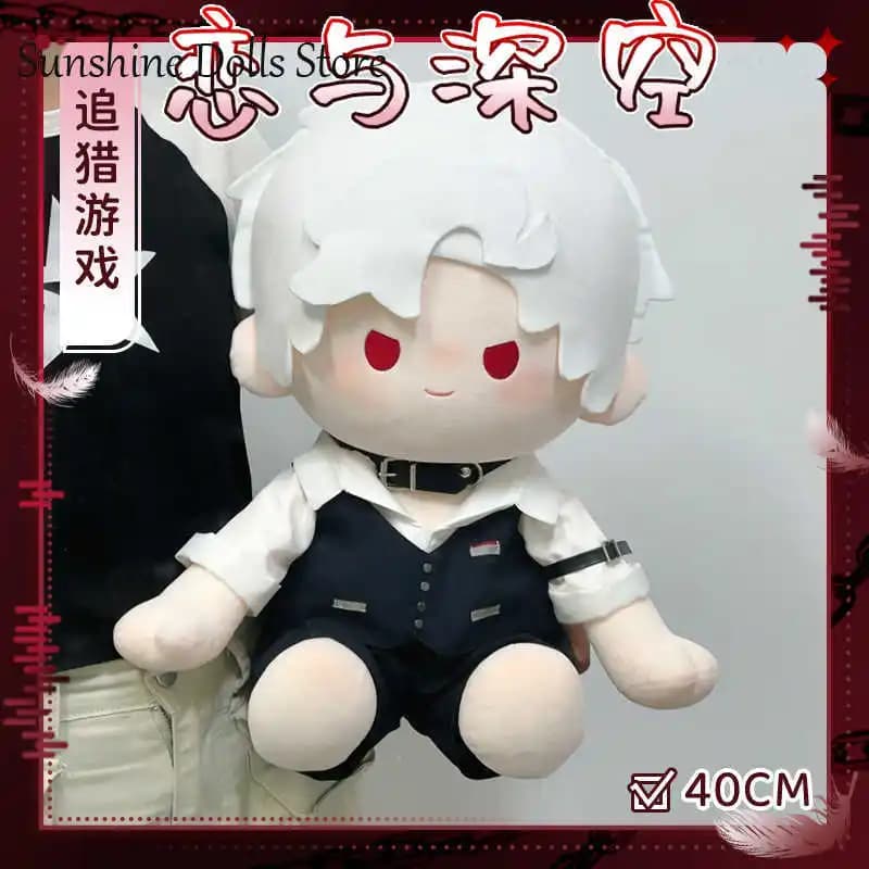 Anime Love and Deepspace Sylus Cartoon Sitting Posture Plush Doll Body Dress Up Cotton Plushie 40cm Pillow Cosplay Toys Gift
