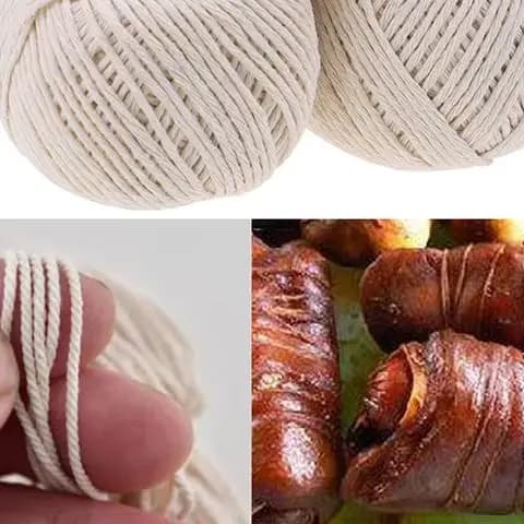 {MX} 70M/Rotolo Macellar Cotton Cooking Tools Spago Meat preparation Trussing Turkey Barbecue ropes Corda to tie sausages