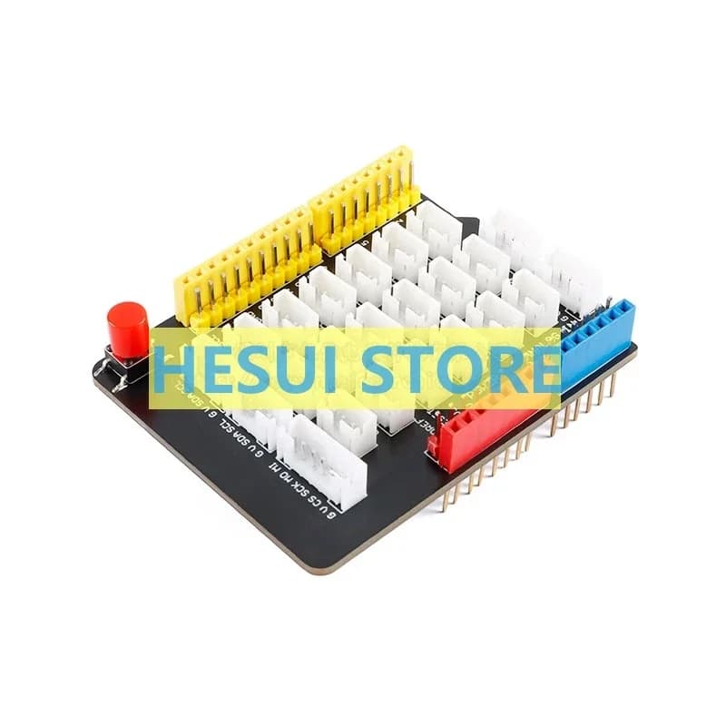 Arduino sensor expansion card adapter module has a reset button
