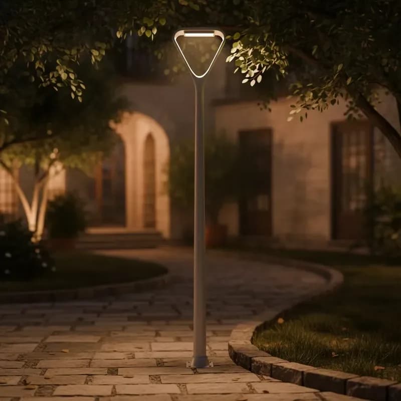 IP66 LED Garden Light 40W Aluminum Landscape Area Street Lamp AC100-240V CRI70 4100K Neutral White Remote Motion Sensor