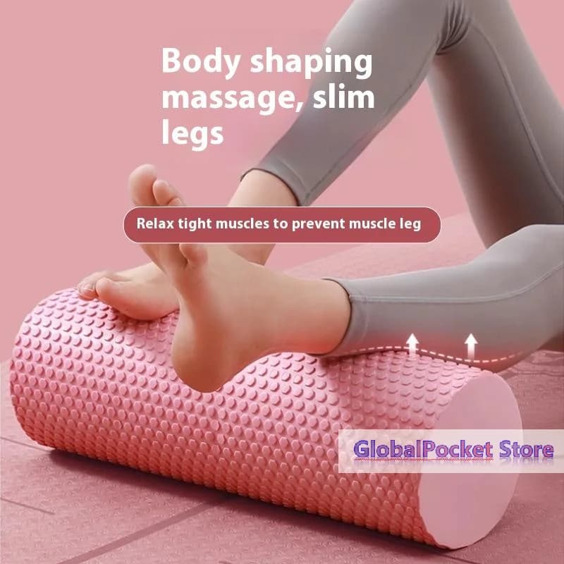 [TG823]Yoga Roller Round EVA Foam Cylinder Roller For Pilates Exercise Enhanced Home Workouts Diameter 10cm Length 30cm