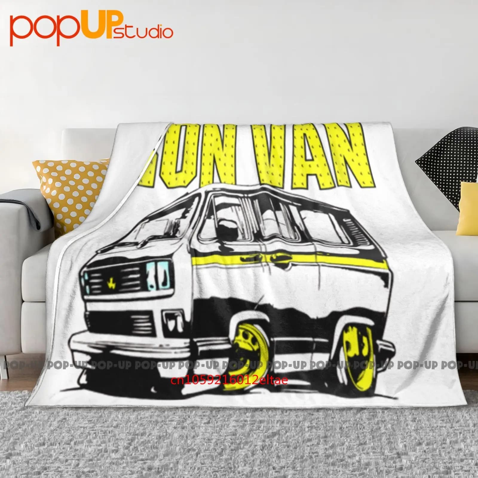 Iron Van, T25 Harajuku Van Coperta ultra morbida trapunta invernale Copridivano Copriletto