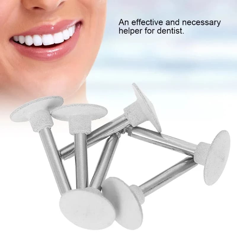 6 pcs Dental Polishing Head Sets Protective Protective Tooth Whitening Machine Bretelle Dental Tooth Heads Accessory Laboratory Tools