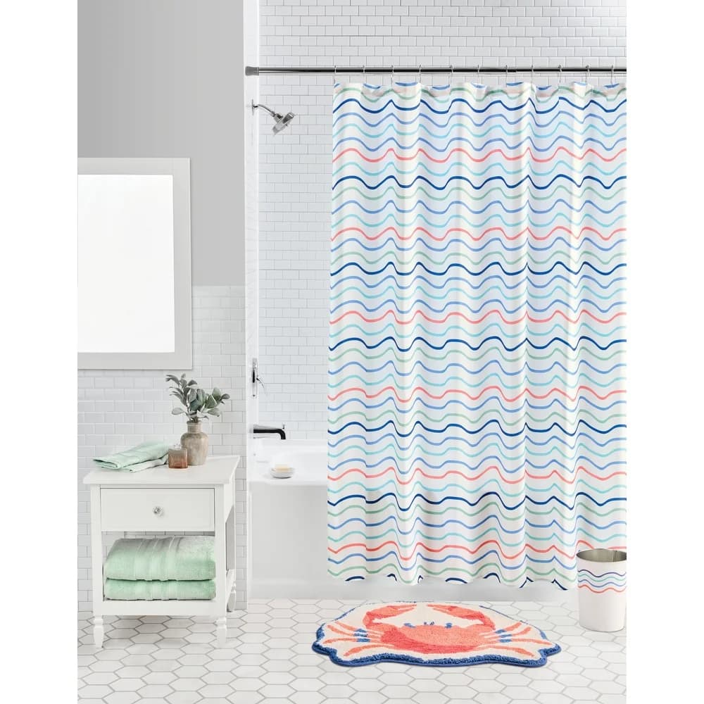 Bidone per rifiuti ondulato Cestino per rifiuti da bagno in metallo Contenitore per rifiuti interno funzionale decorativo Design superiore aperto da 1,8 galloni