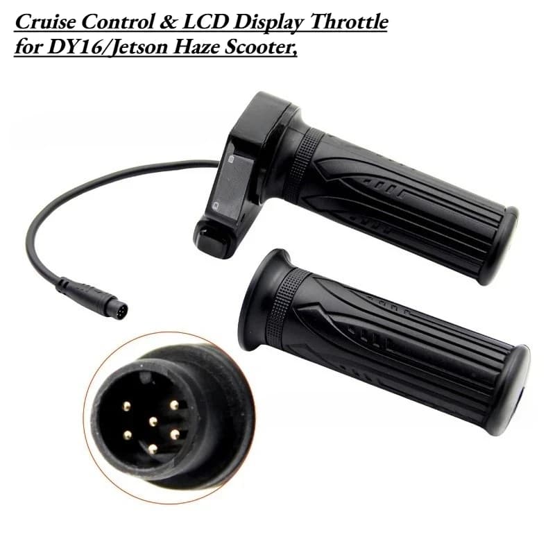 Display LCD Cruise Control e Acceleratore per Monopattino Elettrico DY16 Jetson Haze 48V, Ricambio Manopola Acceleratore a 6 Pin