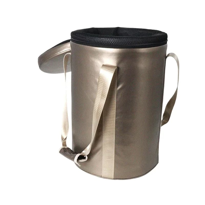 Black Gold Portable Handheld Bag for Crystal Bowl Professional Hand Held Singing Bowl Storage Handbag