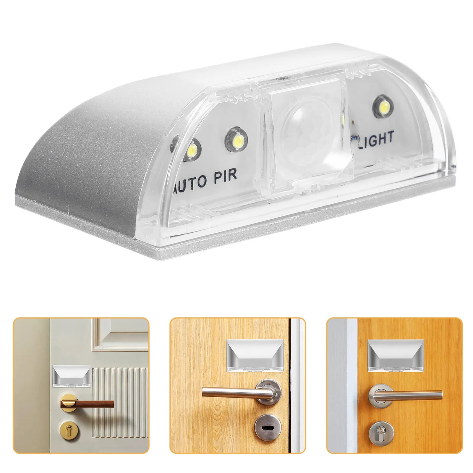 Lampada LED con Sensore a Infrarossi per Corpo Umano, Illuminazione Notturna per Serrature di Porte, Cassetti, Armadi, Cucina, Cassetto Portaoggetti Auto, Facile Installazione
