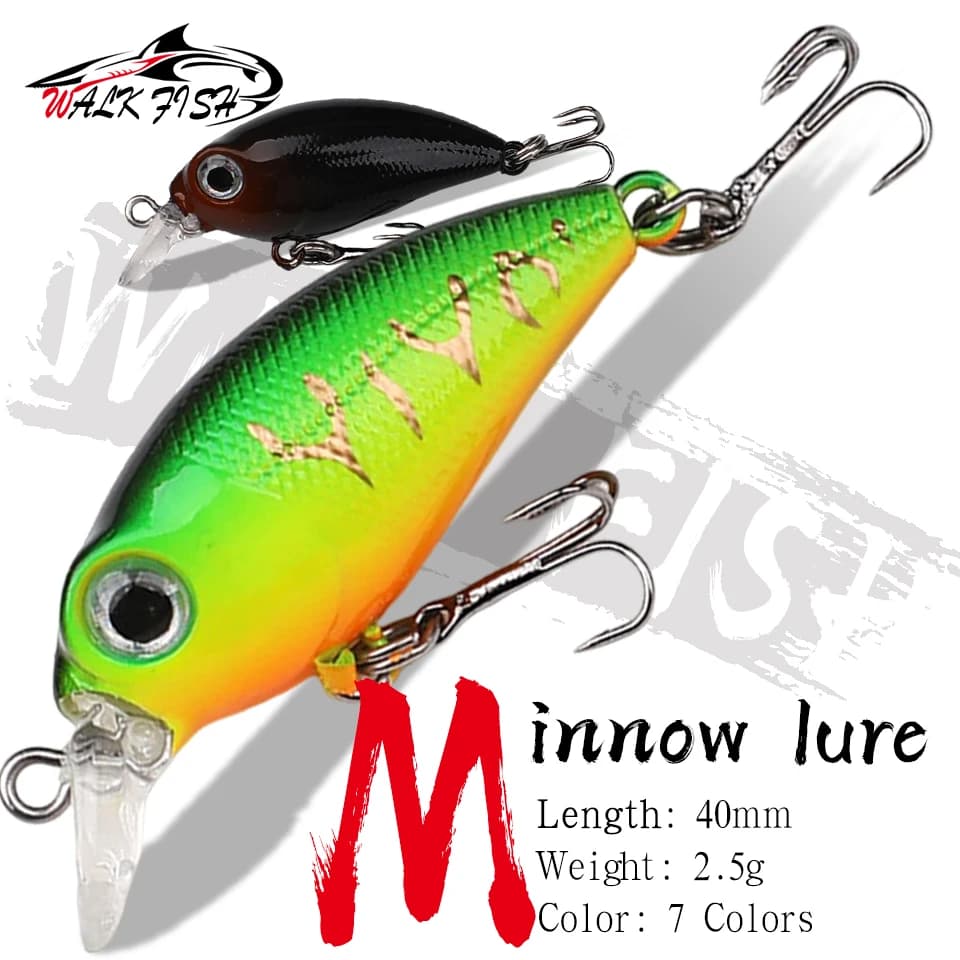 WALK FISH Floating Crankbaits 4cm/2.5g Wobbler Fishing Lure Crankbait Jerkbait Bait trespolo Pesca Mini Wobblers esche da Pesca