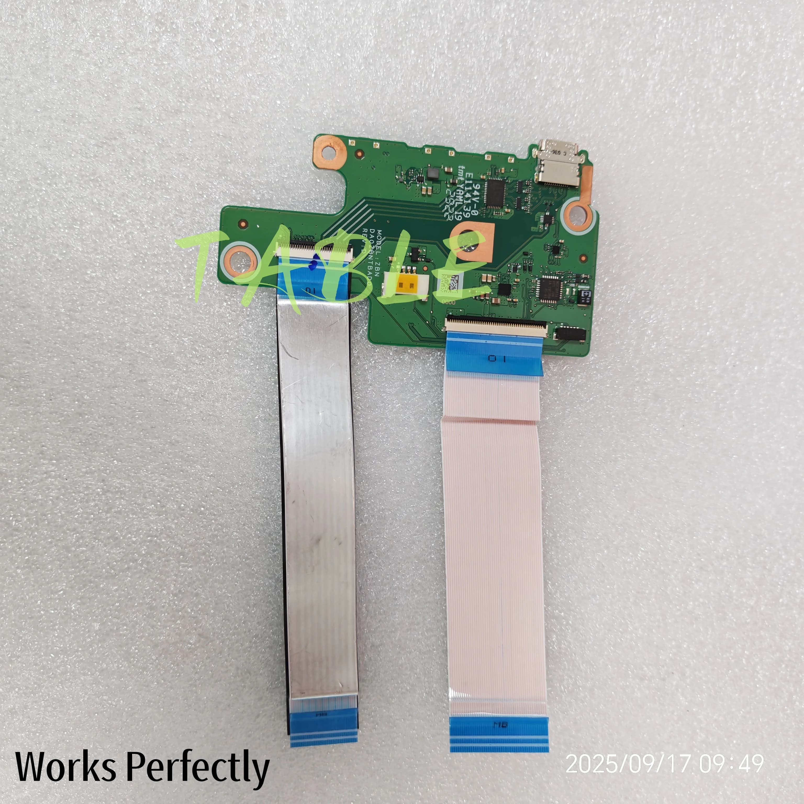 Original USB-C card for Acer CP514-3H-R2D2 DA0ZBNTBAD0 with cable Works perfectly