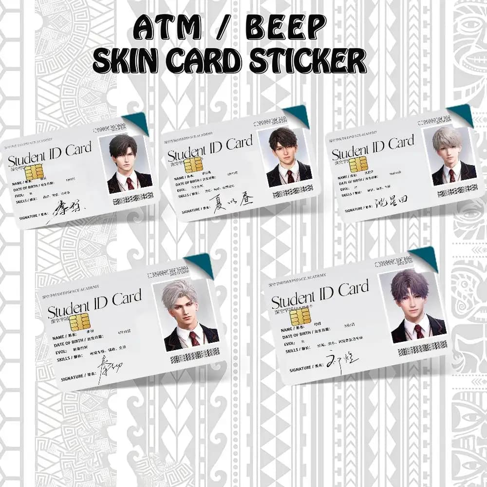 Adesivi per Carte di Credito Game Love and Deep Spaces, Skin per Carte Bancarie, Adesivi Impermeabili per Carte Bus e Metro