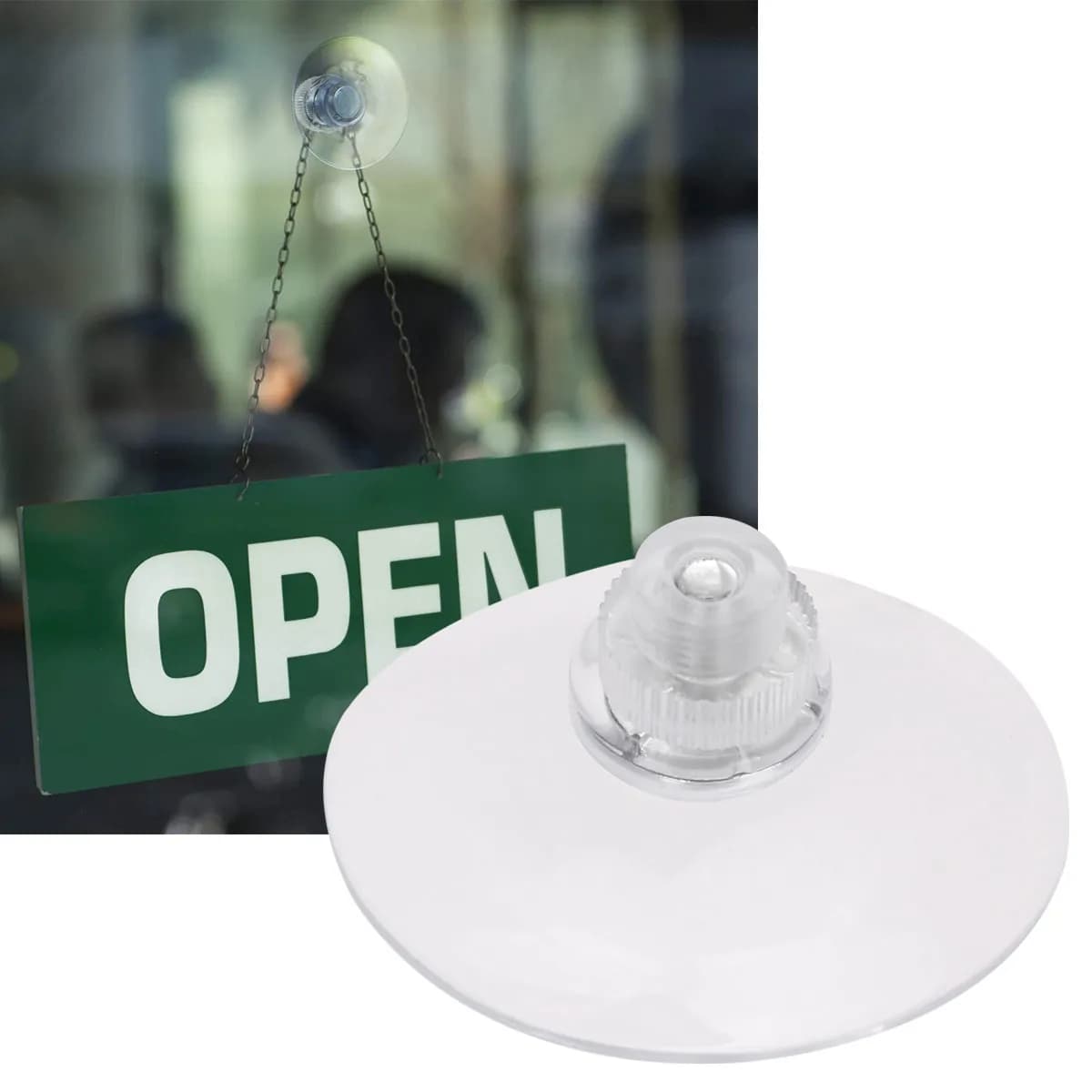 10Pcs Transparent Suction Cup Hooks for Bathroom Kitchen Bedroom Office Dorm No-Drill Traceless Wall Hangers Plastic
