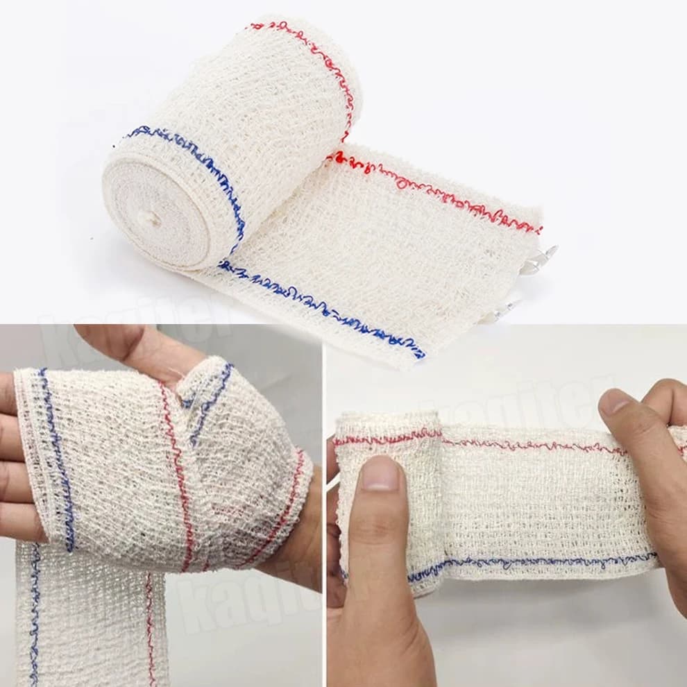 5-10 Rotoli 7.5*450 cm Spandex Rughe Benda Elastica Emergenza Medica Ferita Elastica Crepe Benda Boxe Distorsione Polso Ferito