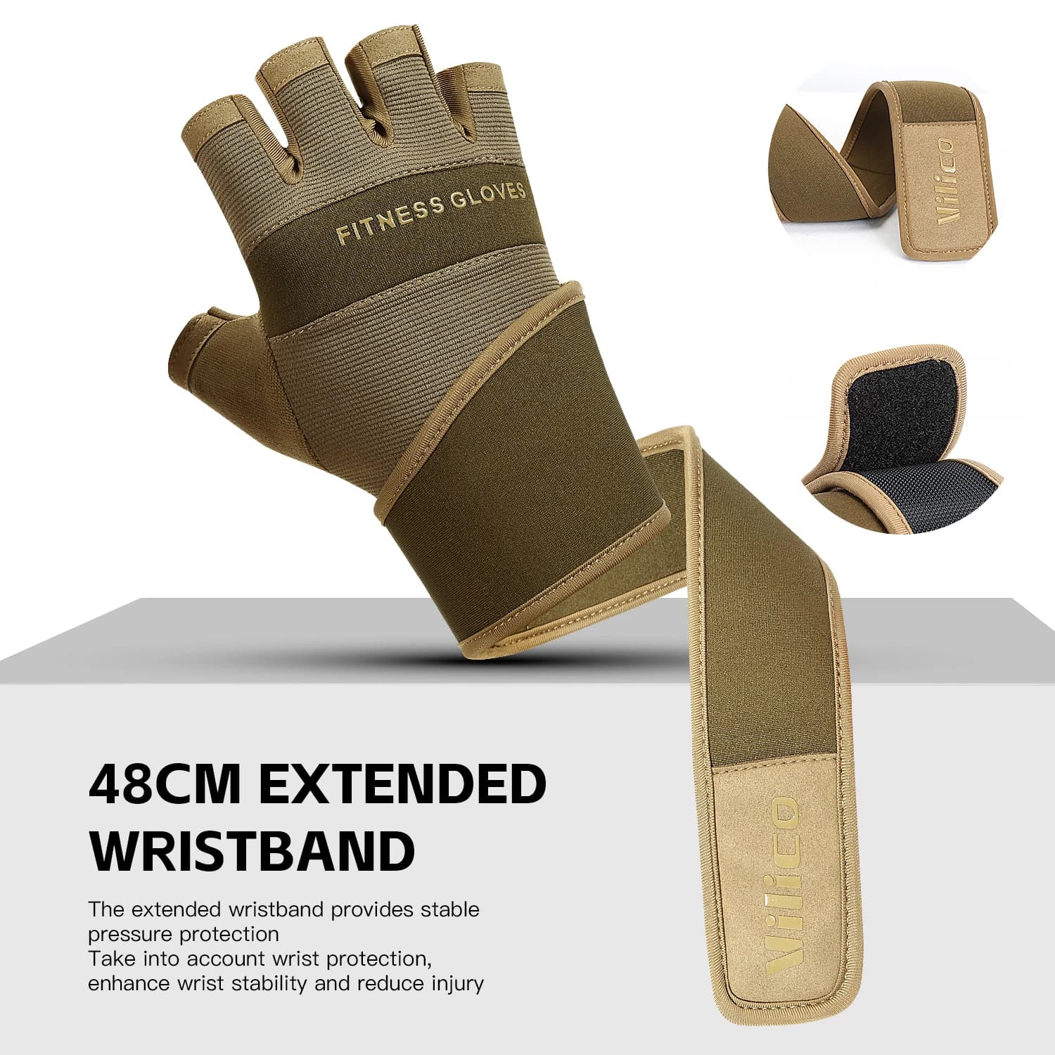 Outdoor sports gloves, men's and women's wrist guards, fitness gym, cycling, hiking, boxing, training, exercise, long wrists, sh