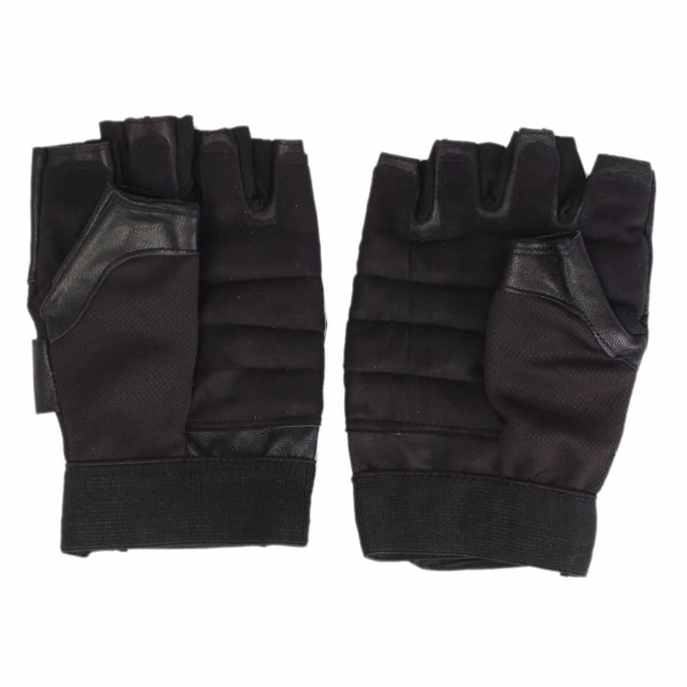 For men gym gloves for weight lifting black leather PU men's wrapping wrist workout for fitness workout sports exercises