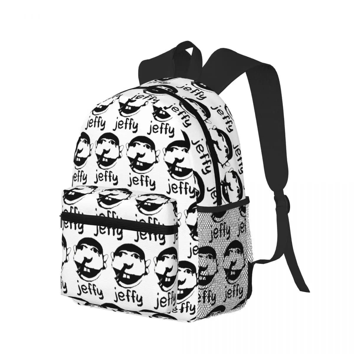 Jeffy Face Sml Rapper Studente Zaino Borsa da scuola Escursionismo Viaggio Zaino per uomo Donna Bookbag Borse a tracolla