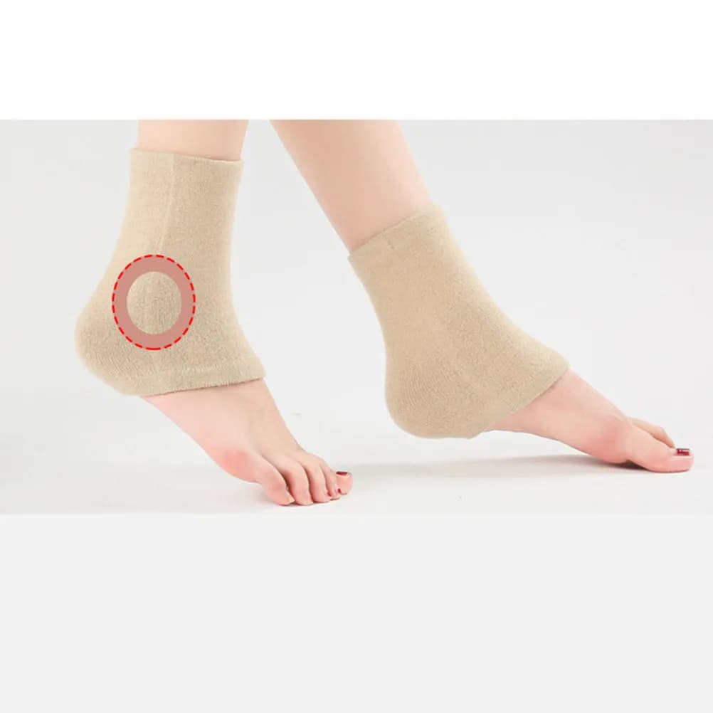 Breathable Ankle Socks Wool Foot Sleeve Adjustable Length Sweat Absorbing Warm Supportive Foot Cover for Sports Yoga Everyday