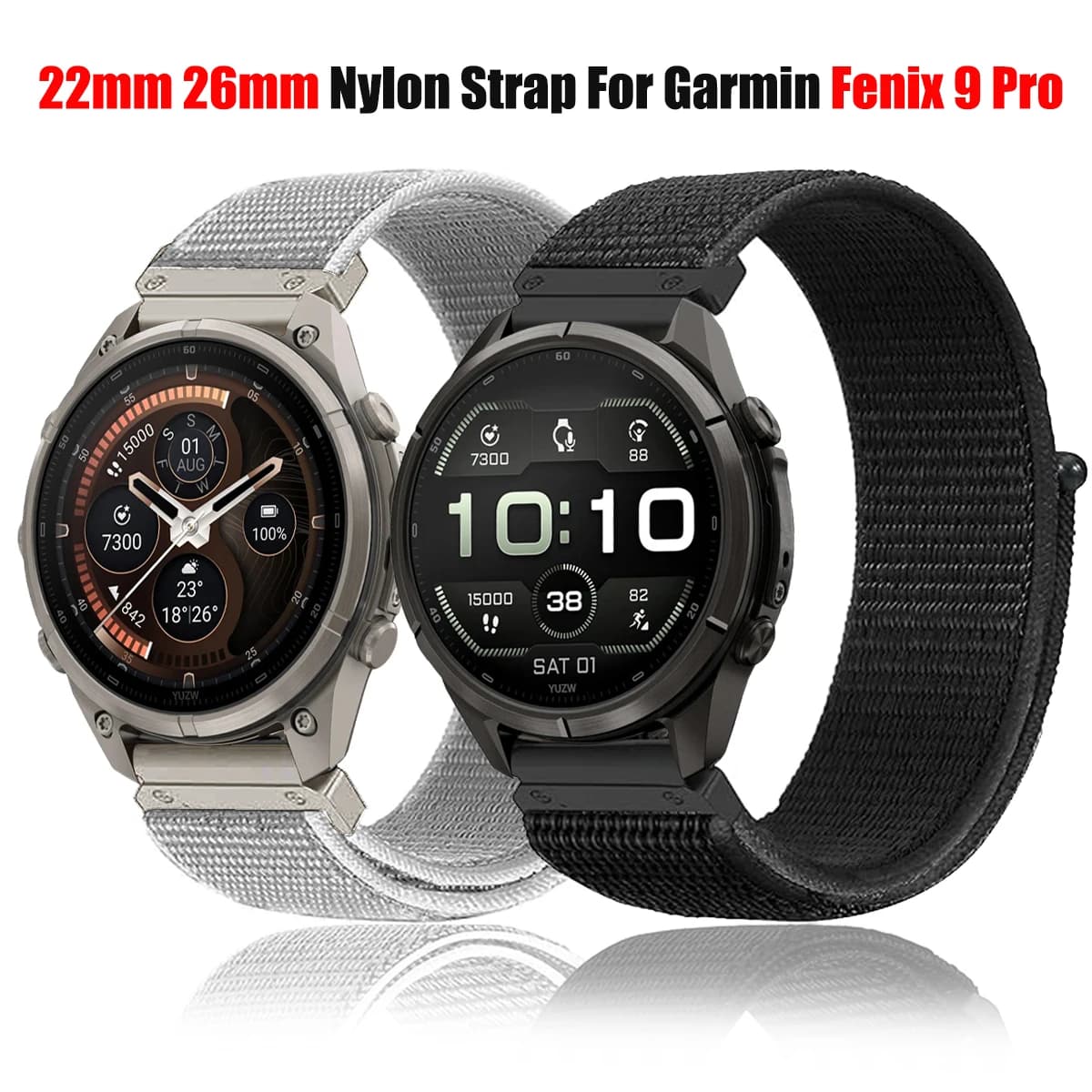 Quick Fit For Garmin 26mm 22mm Band Weaves Nylon Loop Correa For Garmin Fenix 9Pro Solar 47mm 51mm instinct 3 2X Strap Watchband