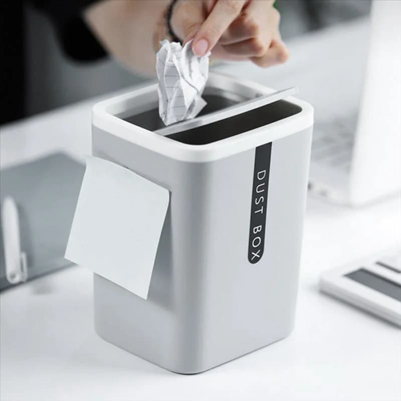 -A12R Mini piccolo cestino dei rifiuti cestino della spazzatura da tavolo tavolo di casa forniture per ufficio in plastica pattumiera pattumiera articoli vari barile scatola