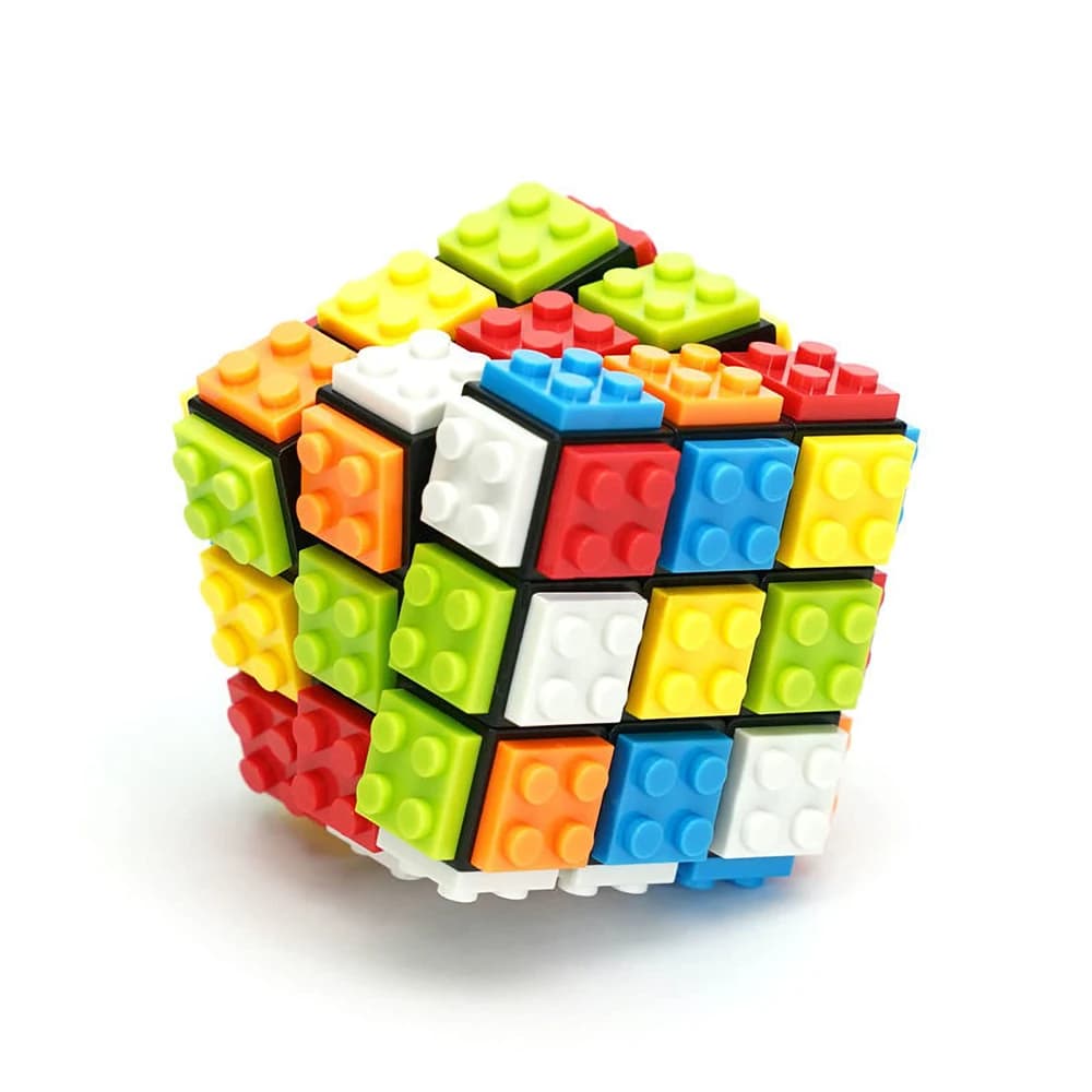 Blocchi di costruzione 3D Puzzle Magico Cubo 3x3x3 FAI DA TE Agitarsi Giocattolo di Mattoni Antistress Sensoriale ADHD Gioco Educativo per I Bambini di Età