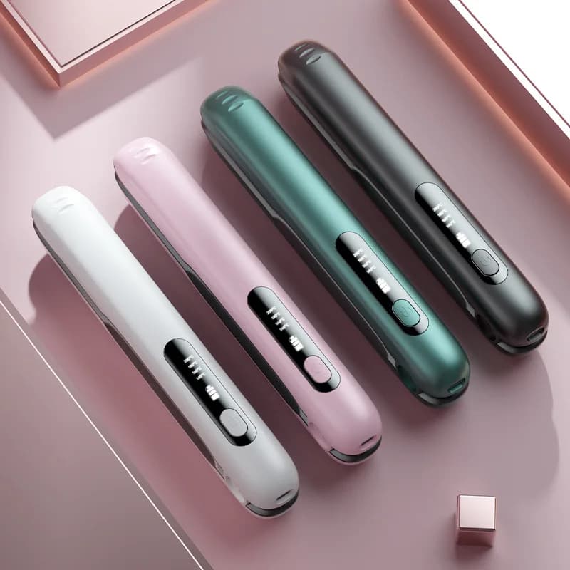Spazzole per capelli elettriche ricaricabili USB portatili a doppio scopo Piastra dritta per ferro arricciacapelli senza fili per piastra per capelli