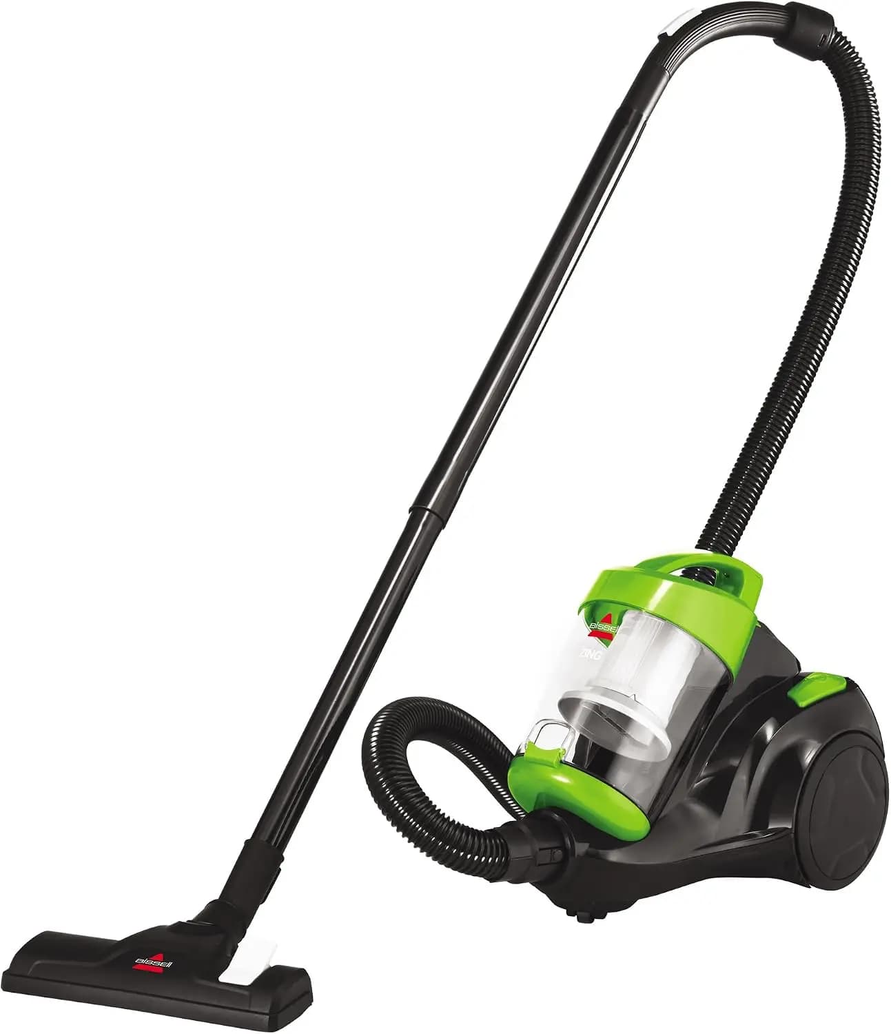 Bagless Canister Vacuum Cleaner, 2L Dirt Cup, Cyclonic Suction, Lightweight 8 lbs, 15ft Cord