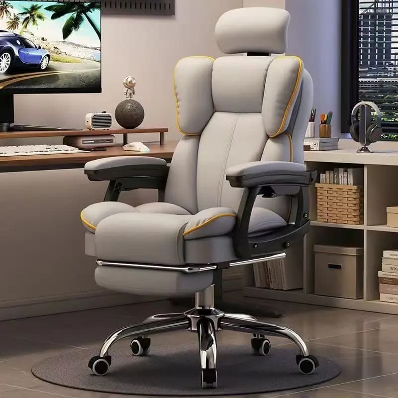 Sedia Ergonomica Girevole Moderna per Ufficio Domestico con Schienale Rinfrescante in Rete, Sedia da Gaming Confortevole con Braccioli Monoblocco e Pistone a Gas a 2 Stadi