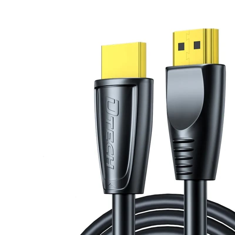 Cavo audio video placcato oro DTECH da 18 Gbps Cavo HDMI da 1 m 4K 3D HDR 60 Hz maschio a maschio 2.0