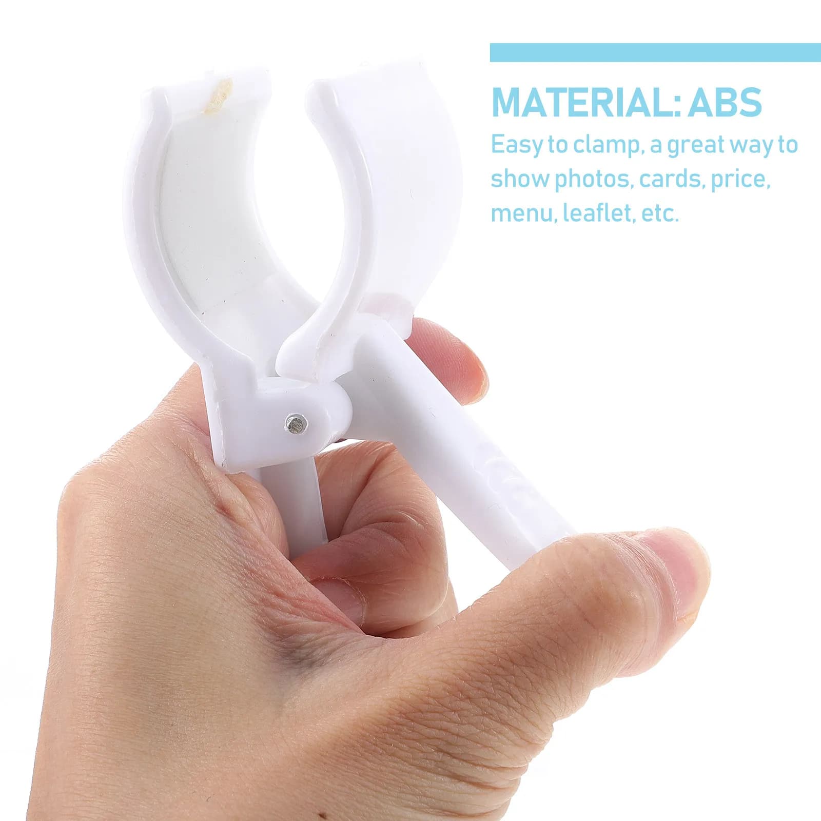 Set di 9 Portaetichette Girevoli Premium in Plastica con Doppia Clip per Esposizione su Scaffali, Negozi, Cartellini Prezzi, Etichette, Foto, Menu