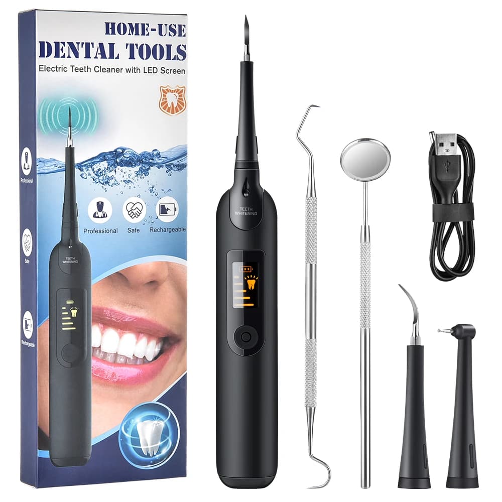 LED Electric Scaler Toothbrush Set Dental Calculation Removal Machining Toothbrush Detergent Tooth Whitening Tooths Oral Irrigation Tool
