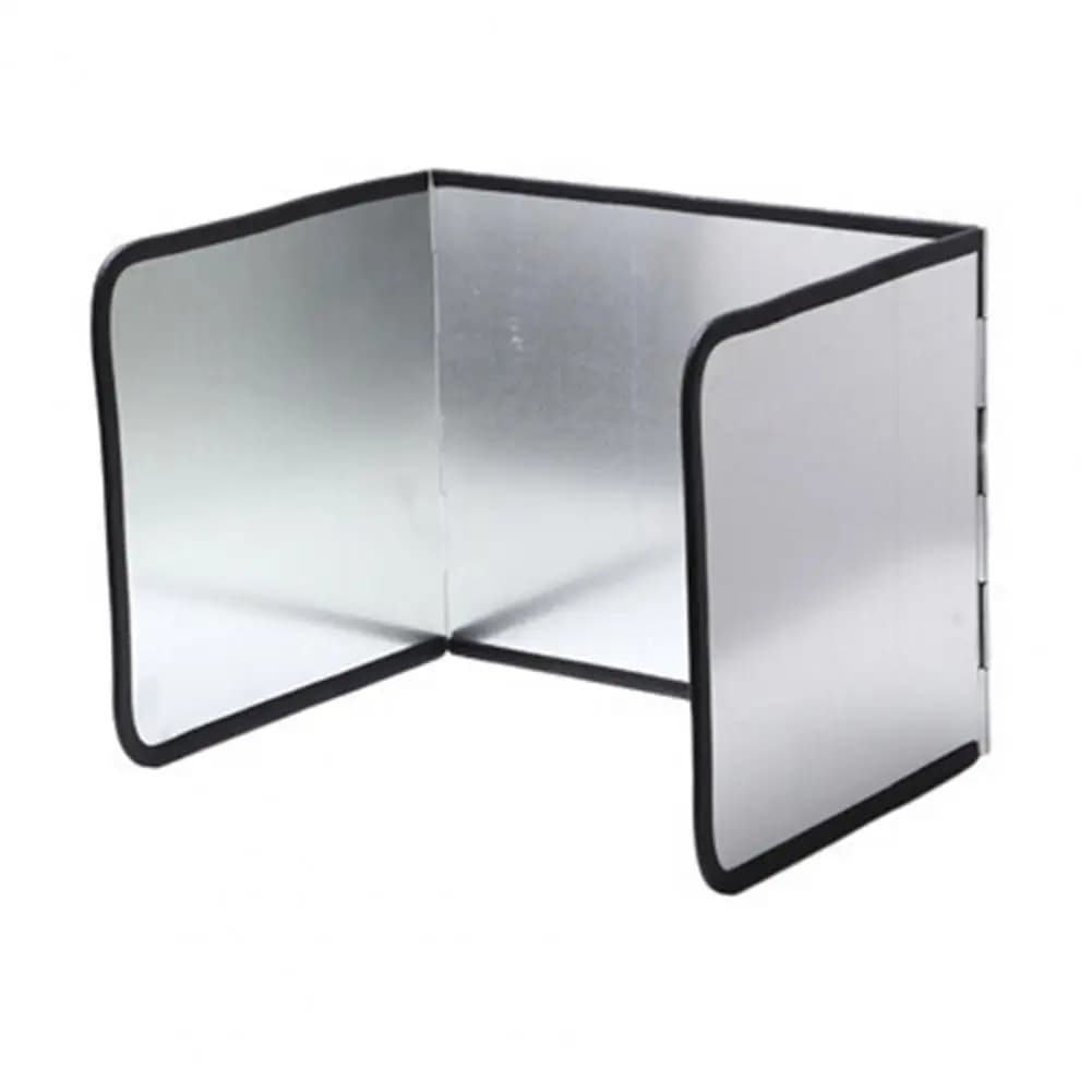 Stainless Steel Cooking Splash Shield 3-sided Stainless Steel Oil Splatter Guard Foldable Grease Splatter Screen for Frying Pan